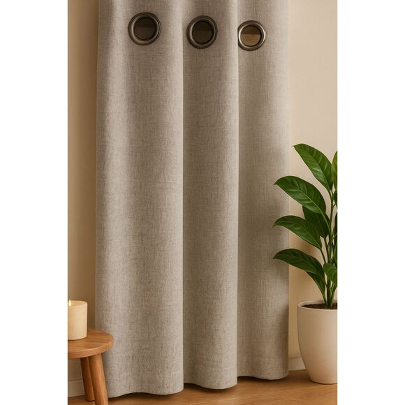 Millbrook Home Extra Wide Gray Linen Window Curtains Set 2 Panels 54x84 NWT - Picture 5 of 11